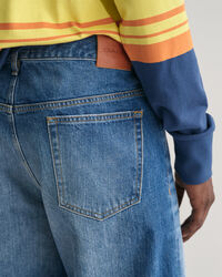 Loose Fit jeans met vintage wassing