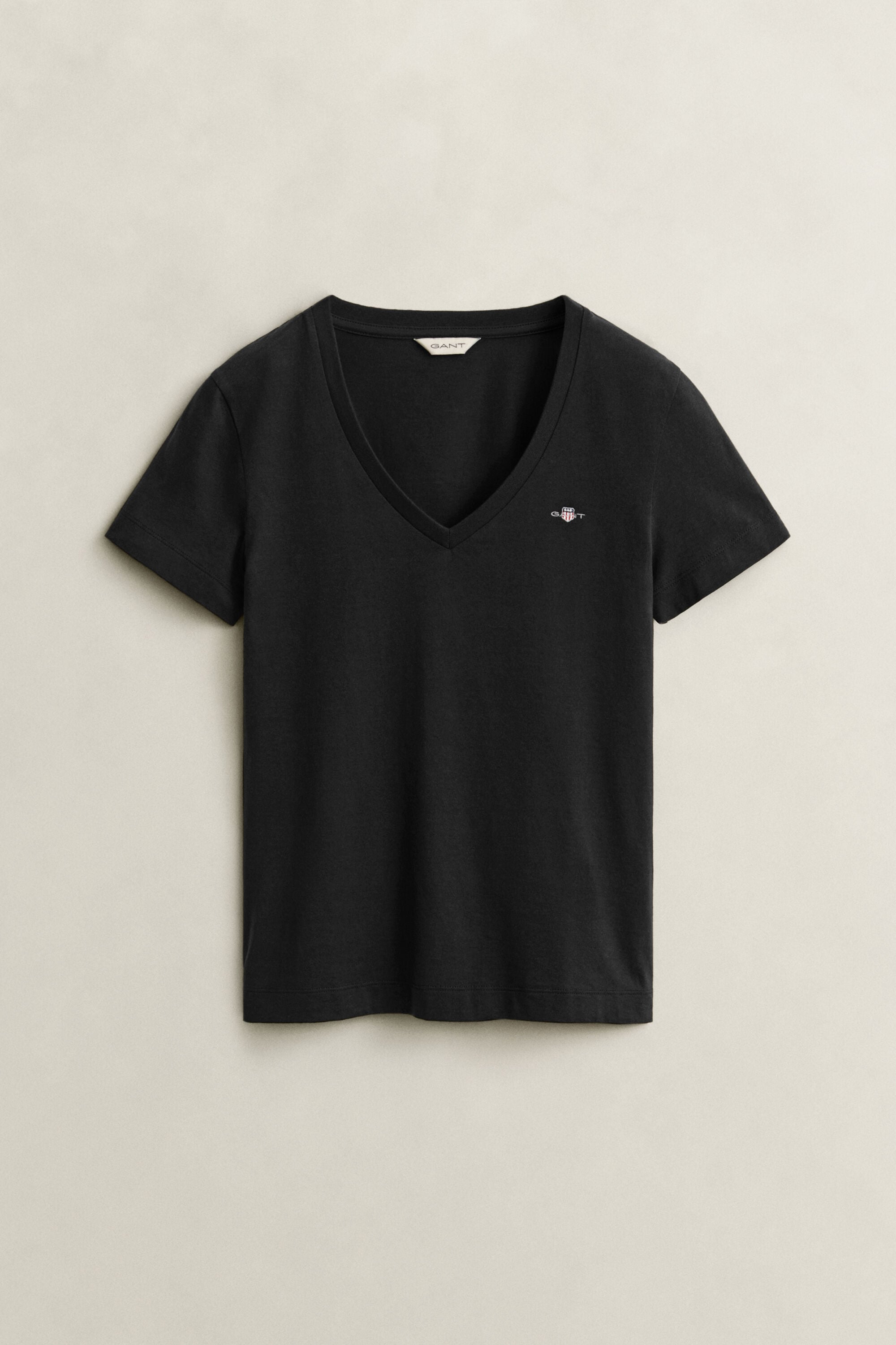 Shield T-shirt met V-hals