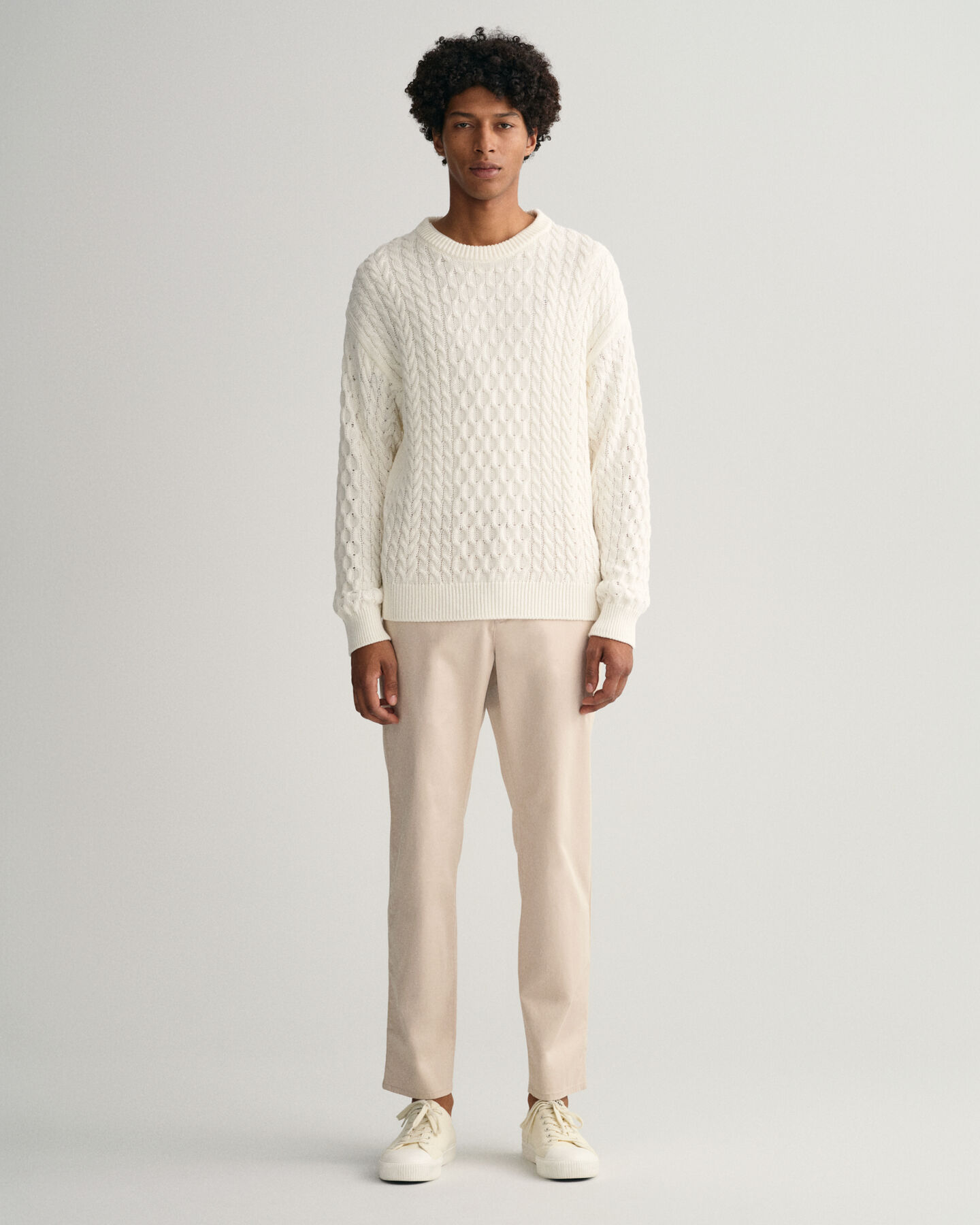 Allister Regular Fit chino van keperstof