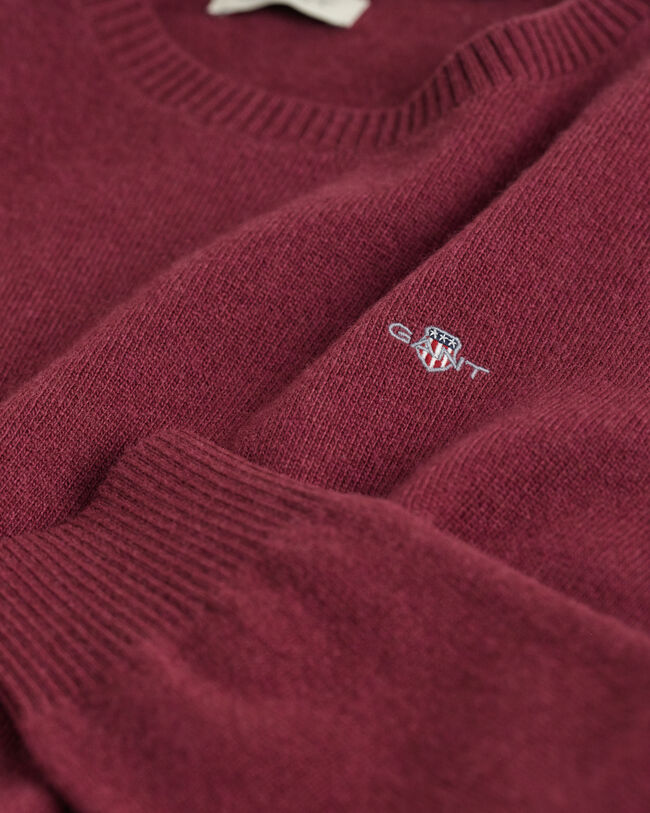 Teens Shield lamswollen trui met ronde hals