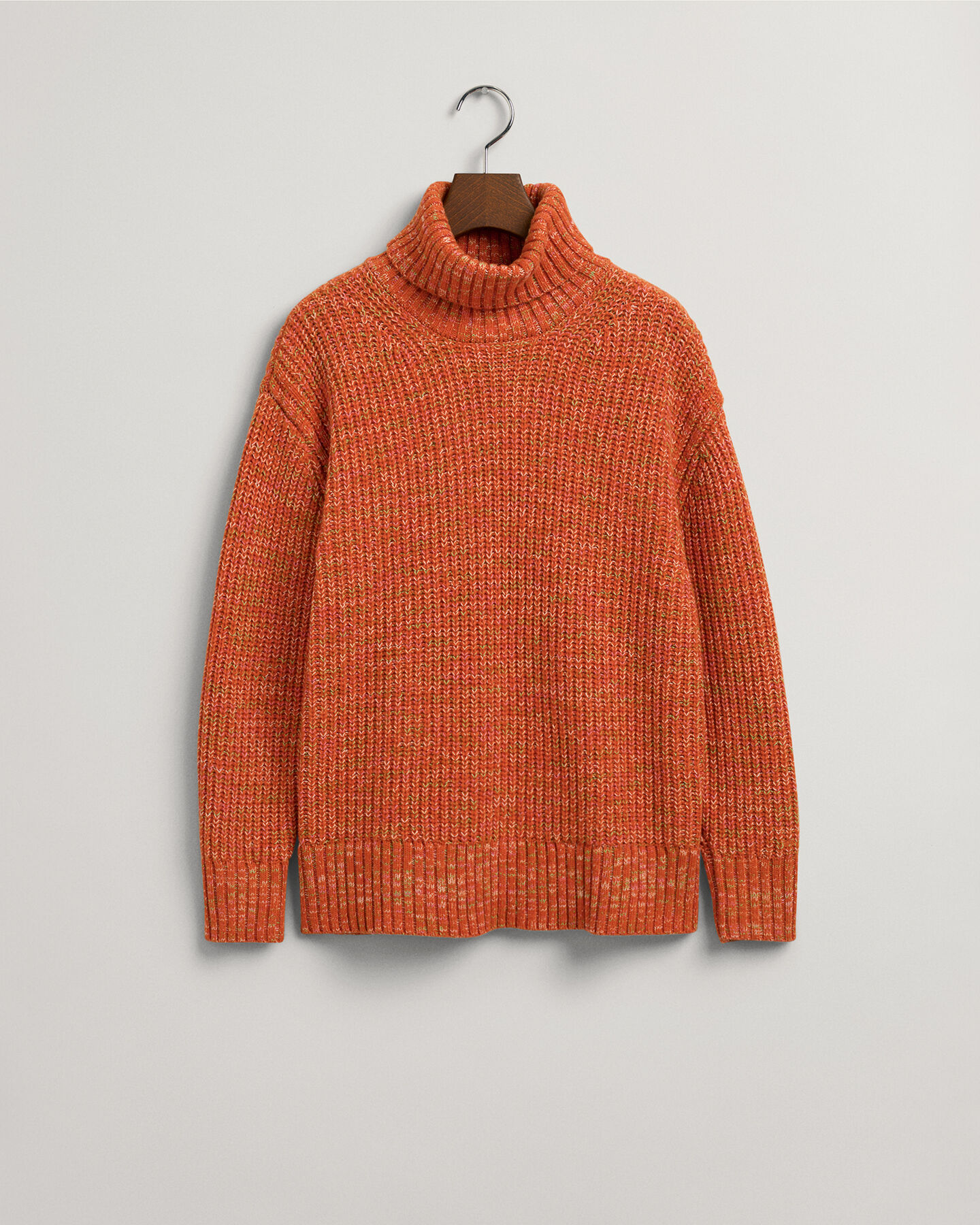 Meerkleurige trui met rolkraag