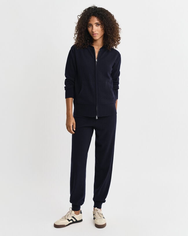 Hoodie met ritssluiting van buitengewoon zachte lamswol