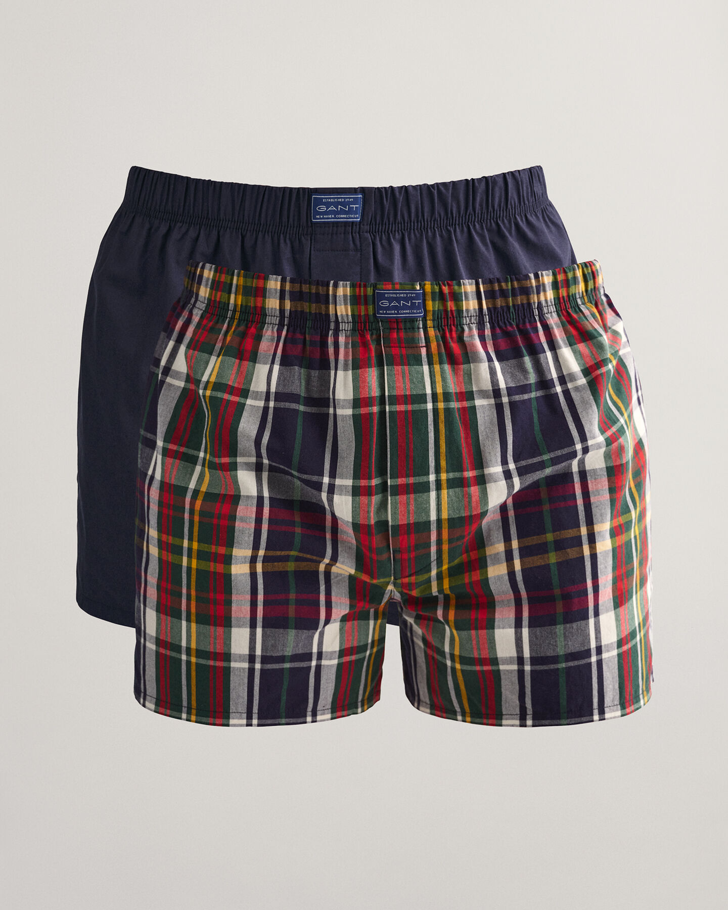 Set van twee boxershorts met bedekt elastiek in cadeauverpakking