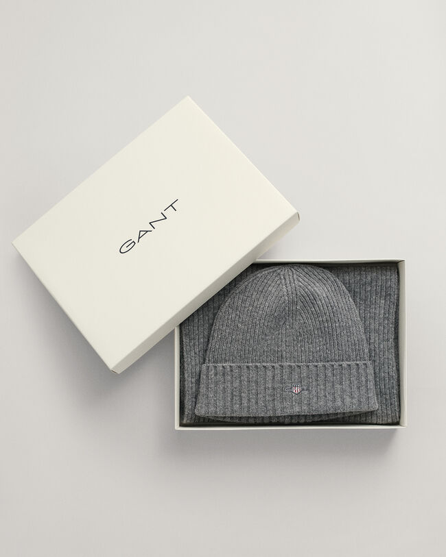 Cadeauset met Shield beanie en sjaal