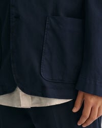 Kostuumblazer van katoen