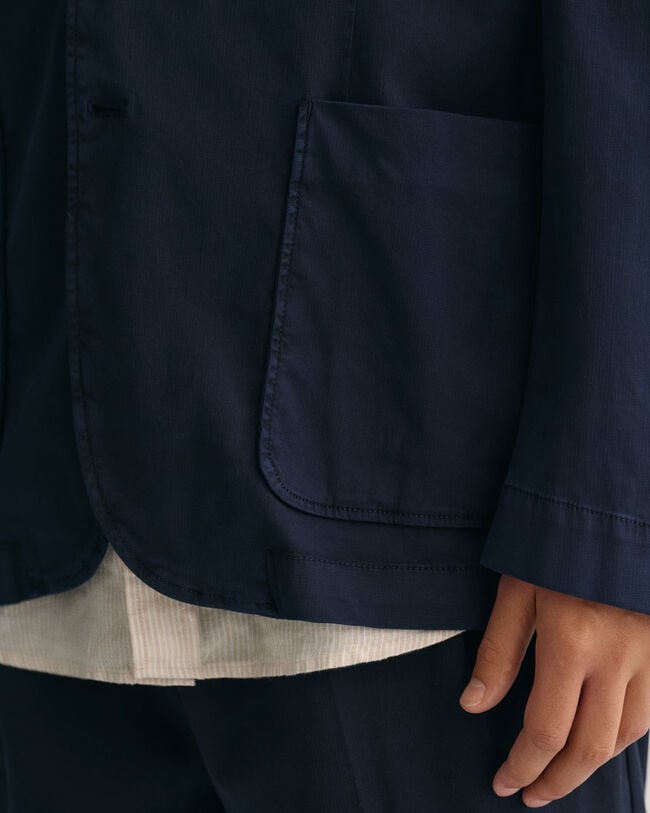 Kostuumblazer van katoen