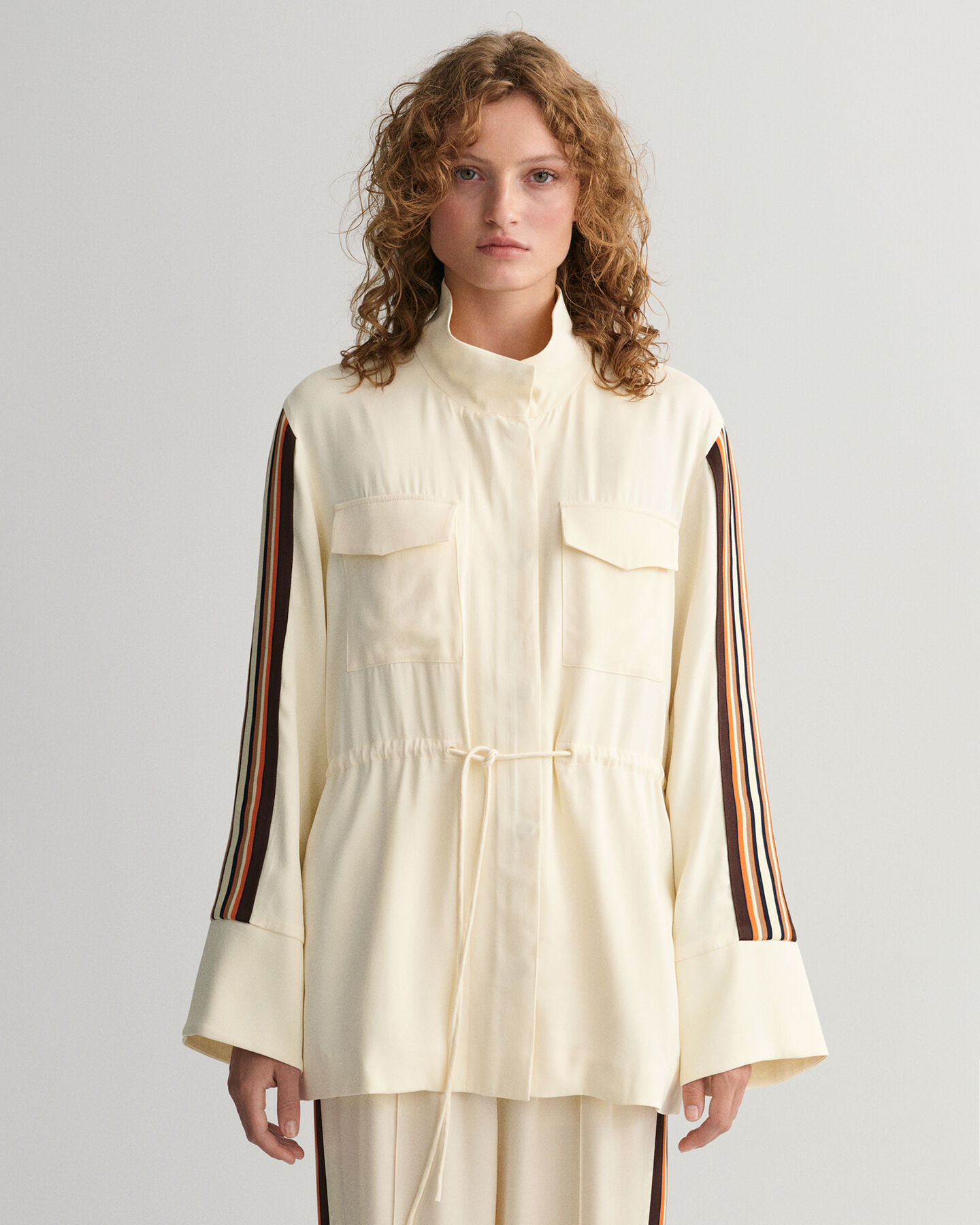 Relaxed Fit jack met strepen