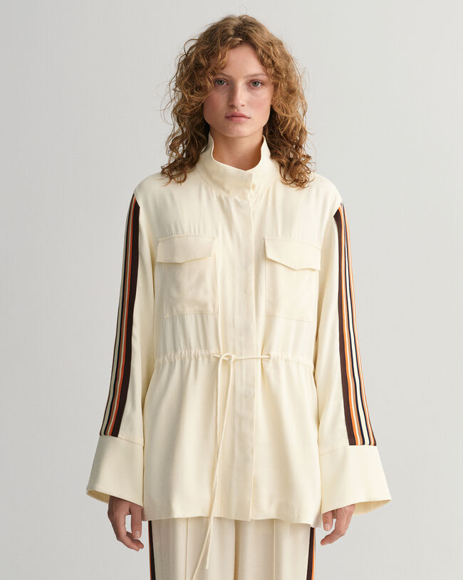 Relaxed Fit jack met strepen