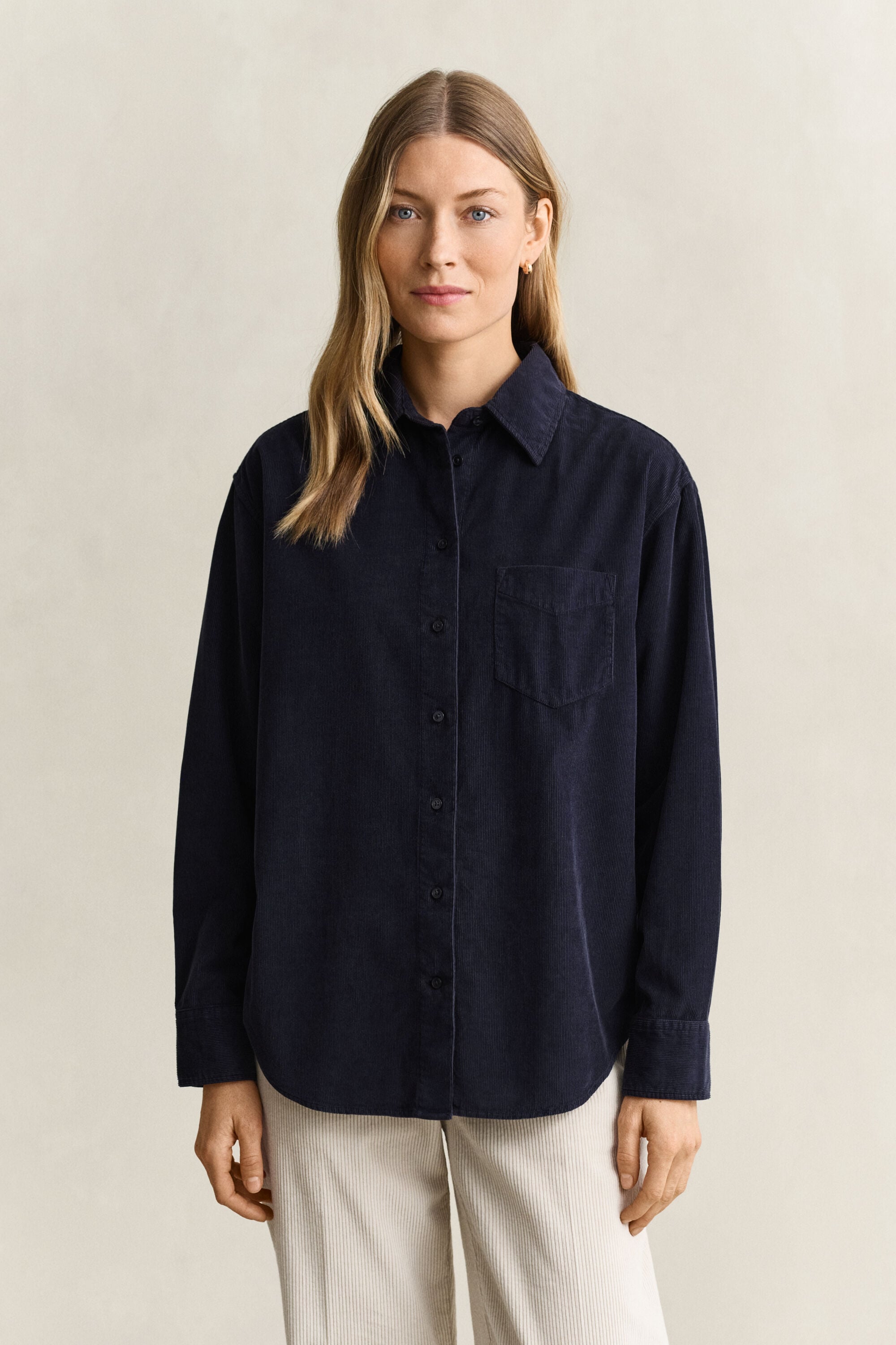 Relaxed corduroy overhemd