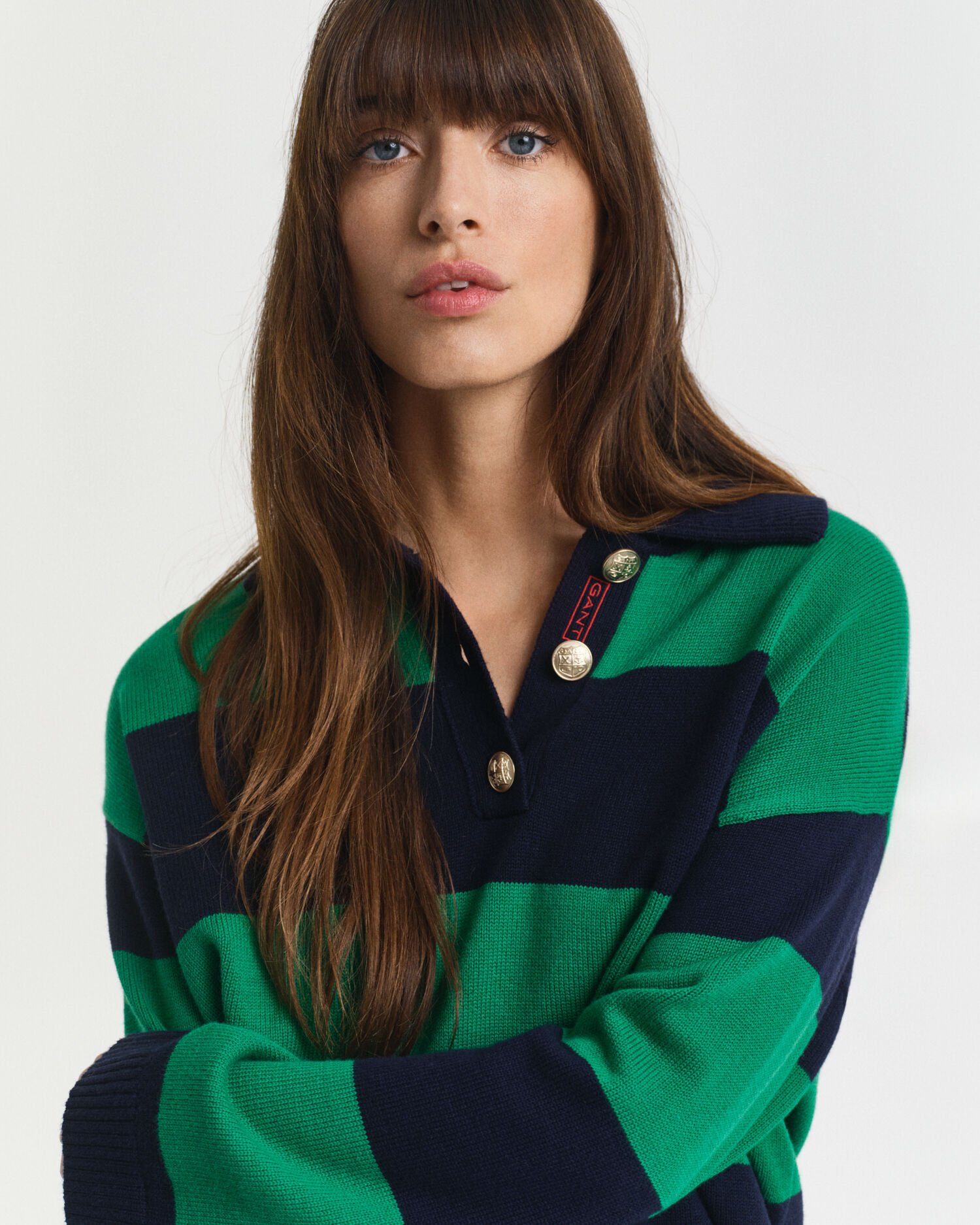 Gebreide Rugger met strepen