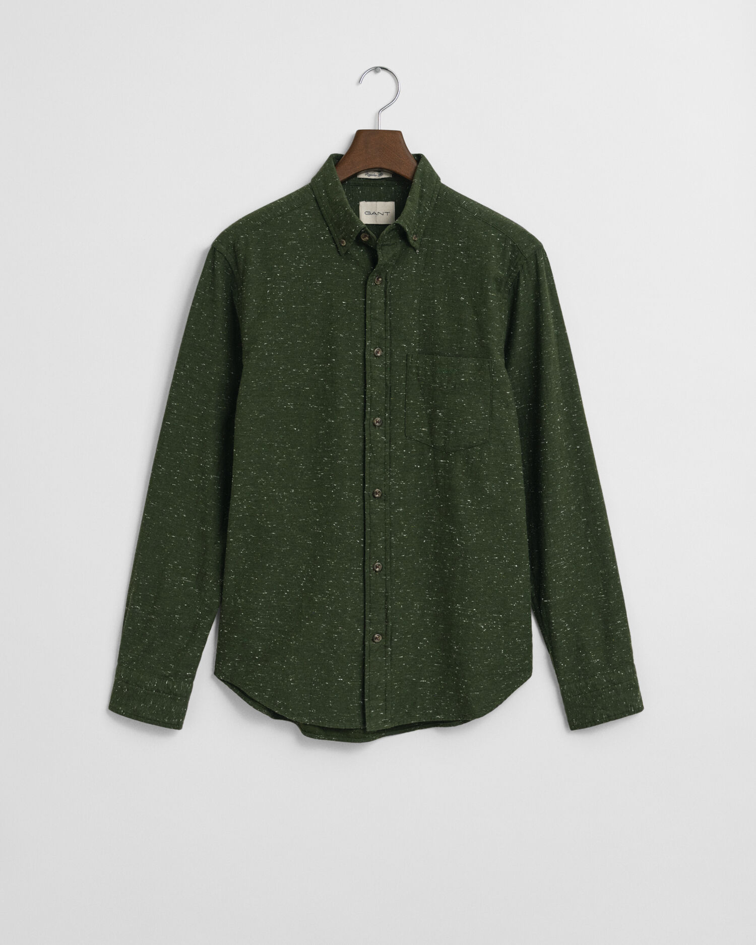 Regular Fit flanellen overhemd met kleuraccent