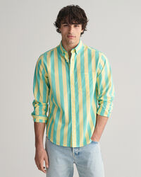 Regular Fit Parasol Striped overhemd van poplin