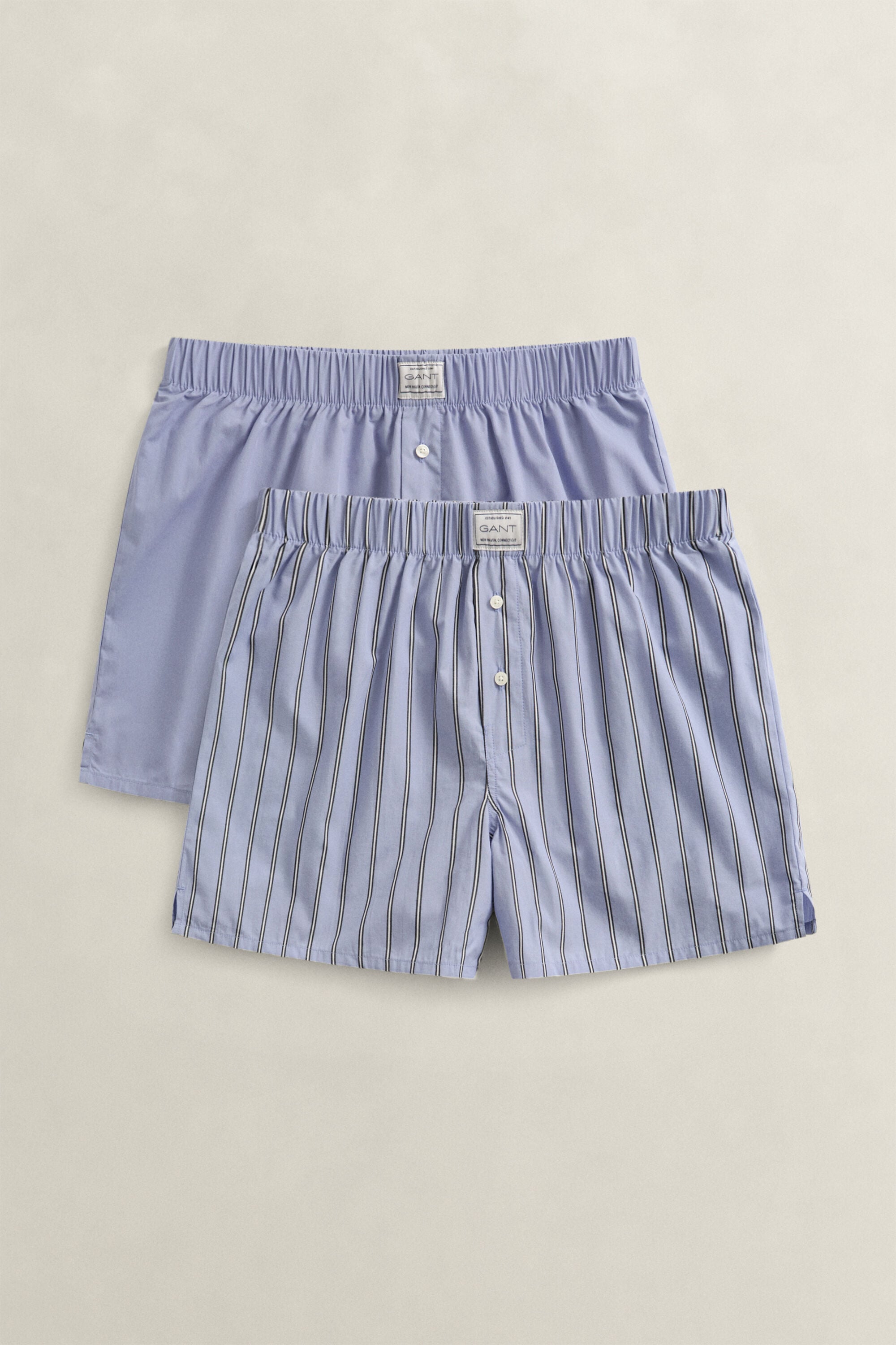 Set van twee gestreepte boxershorts