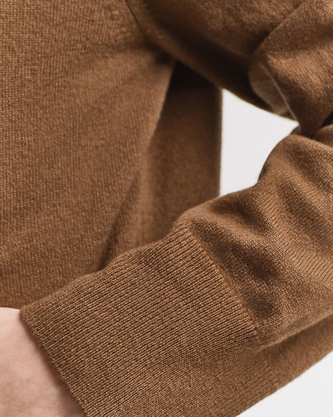 Hoodie met ritssluiting van buitengewoon zachte lamswol