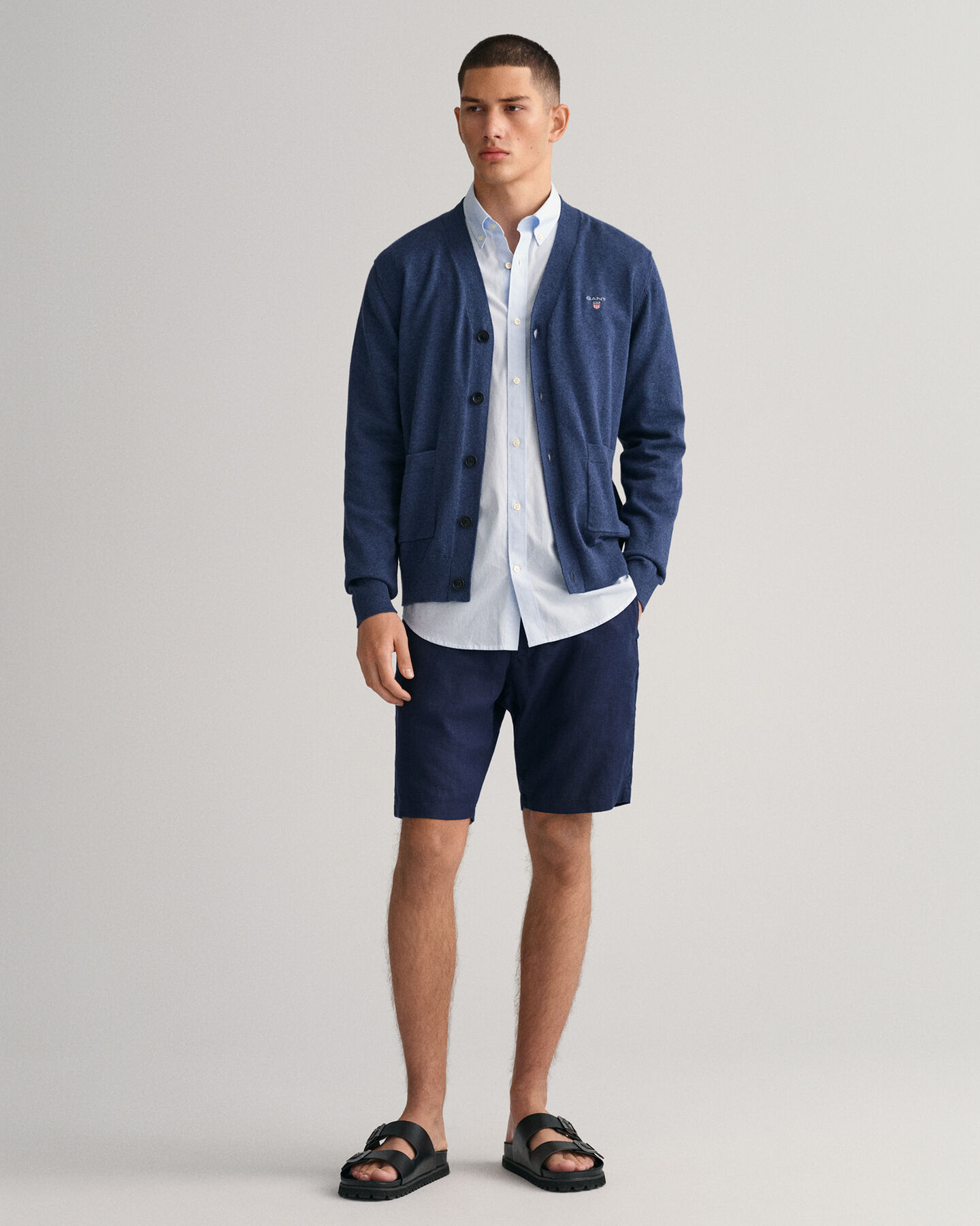 Classic katoenen vest met V-hals