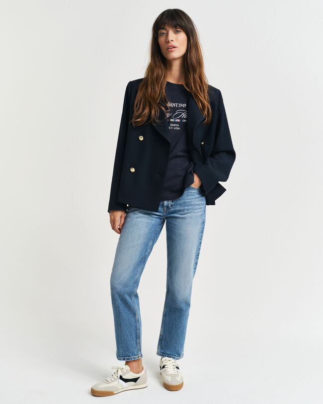 Sailing Graphic T-shirt met ronde hals