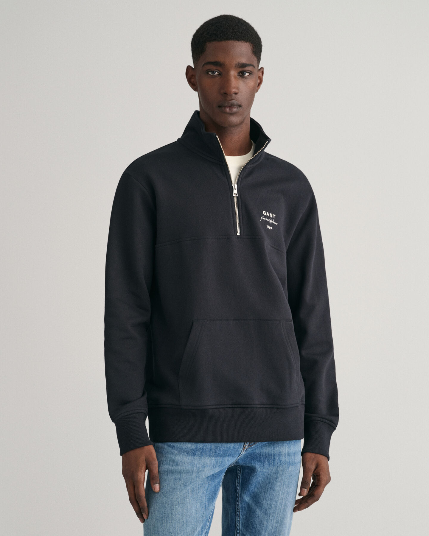 GANT Script Graphic sweatshirt met korte rits