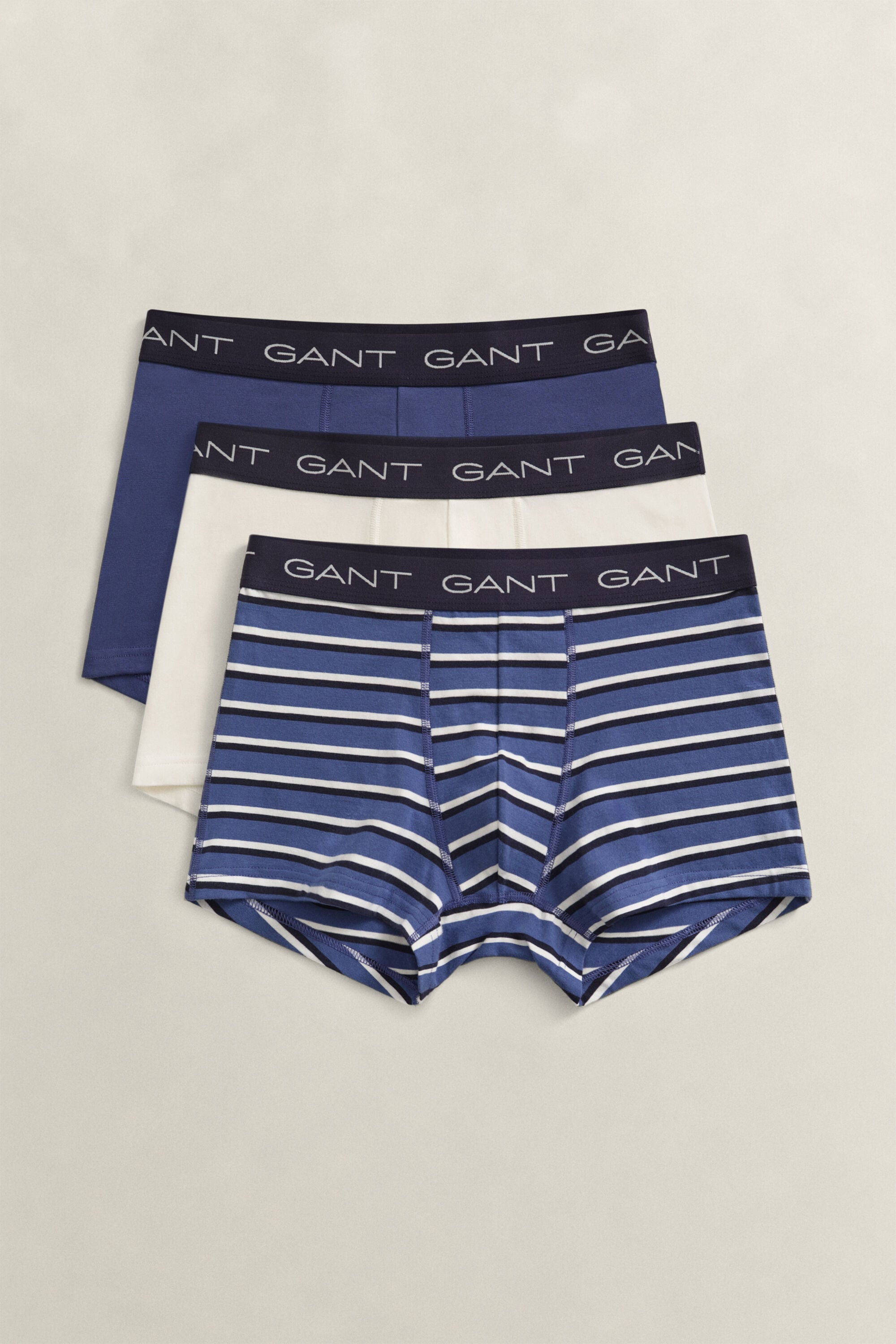 Set van drie gestreepte boxershorts