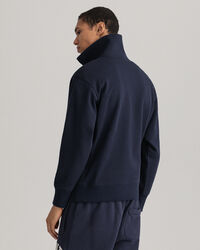 Retro Flag sweater met korte rits