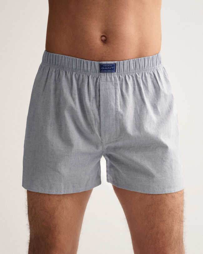 Set van twee geweven boxershorts