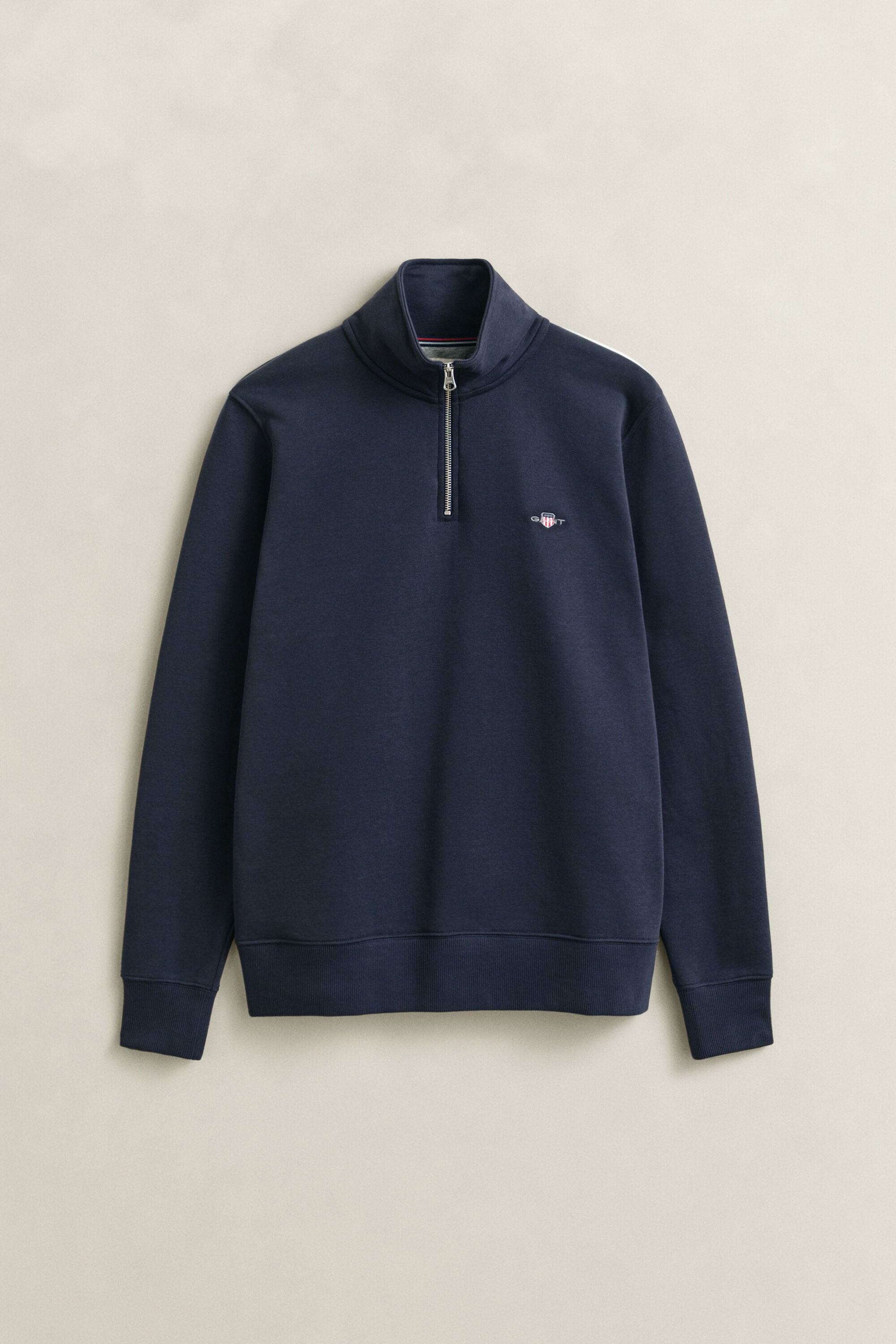 Shield sweatshirt met korte rits