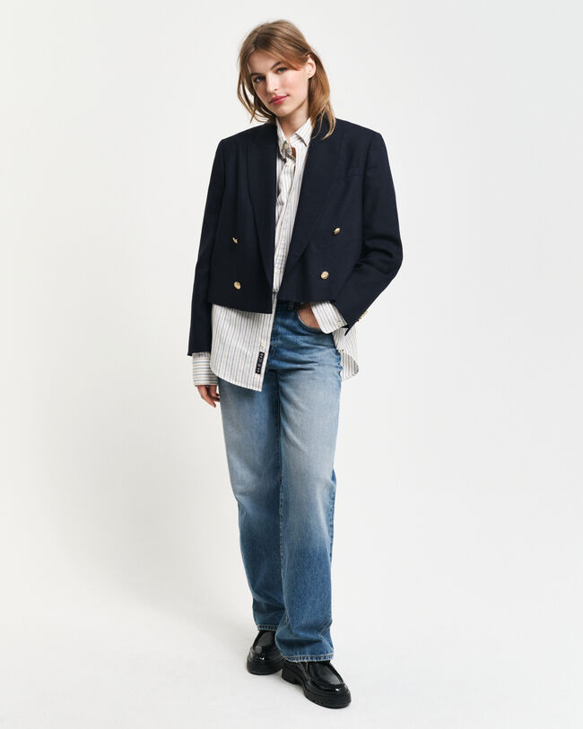 Regular Fit klassiek Oxford-overhemd met strepen