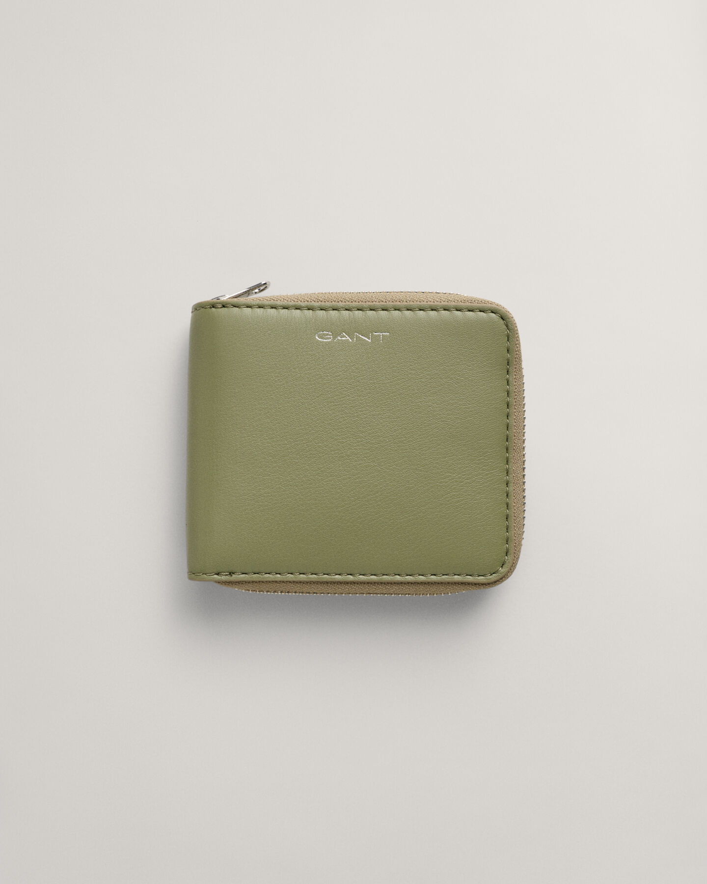 Leren portemonnee met rits