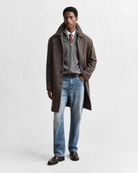 Casual vest van katoen met ritssluiting