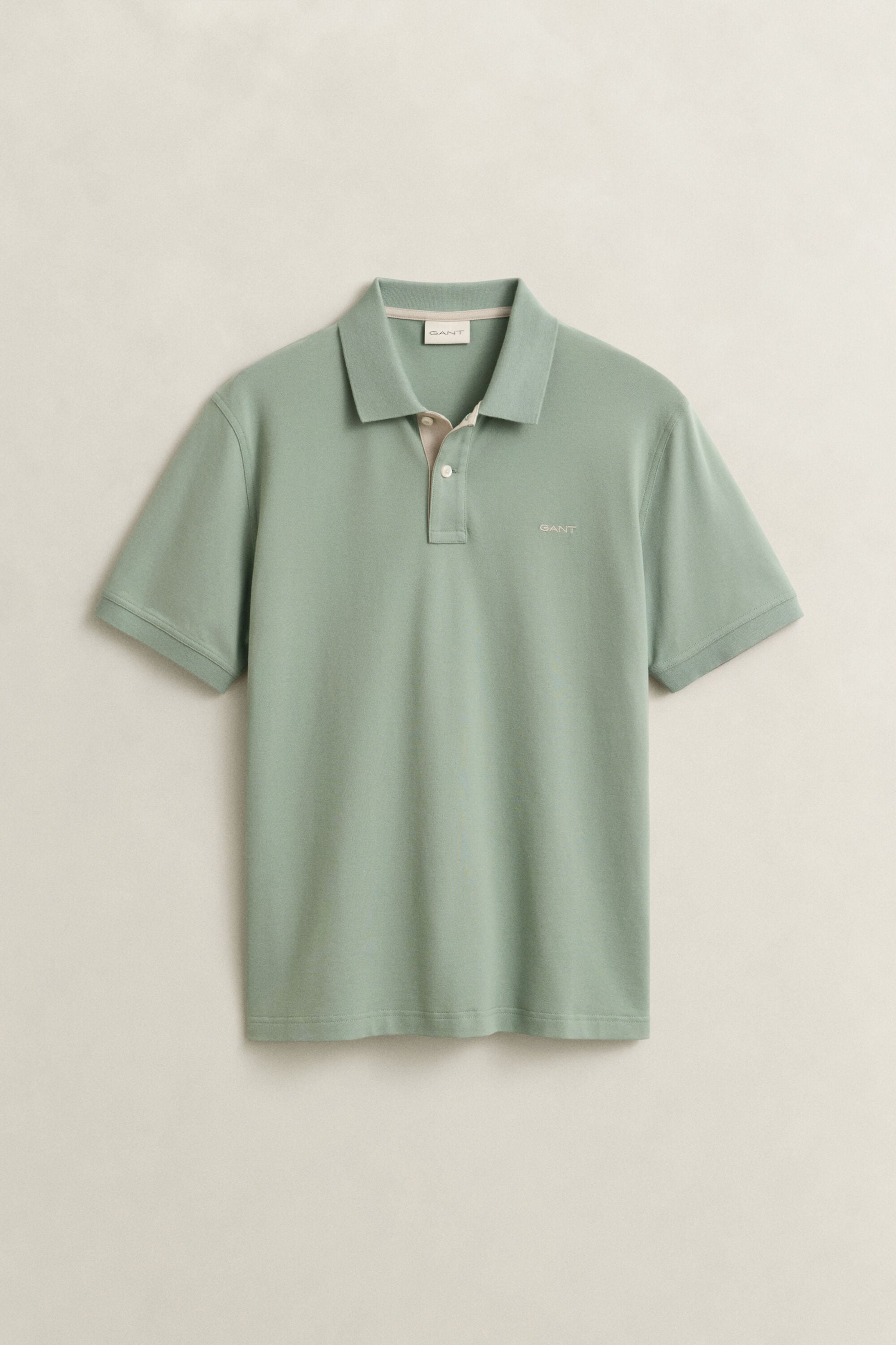 Piqué poloshirt met contrasterend detail