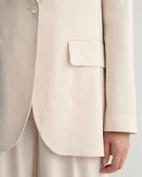 Regular Fit blazer van linnen met stretch