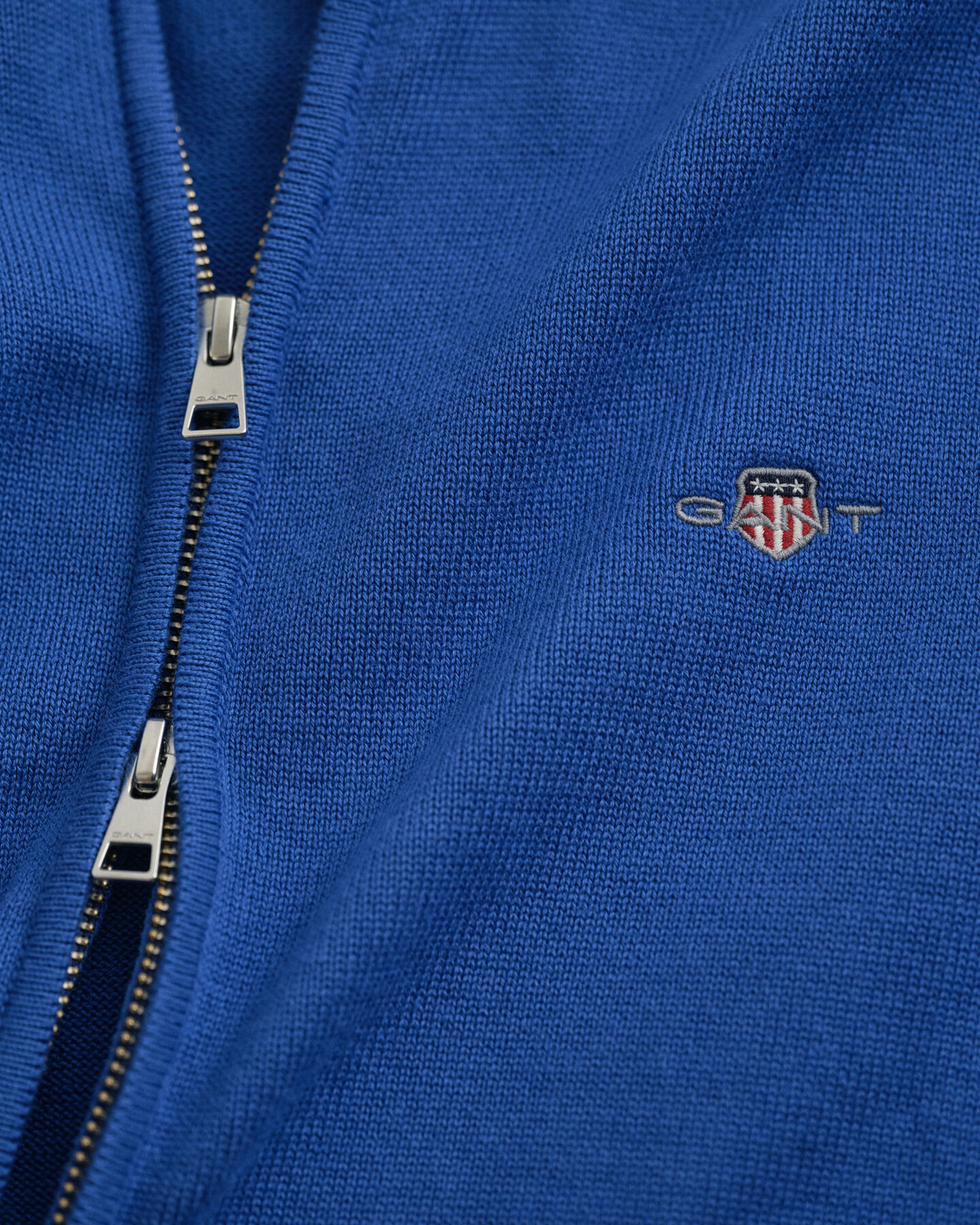 Casual vest van katoen met ritssluiting