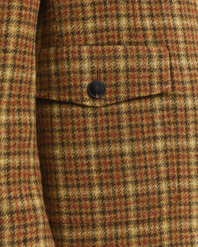 Relaxed Fit geruite tweed blazer