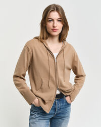 Hoodie met ritssluiting van buitengewoon zachte lamswol