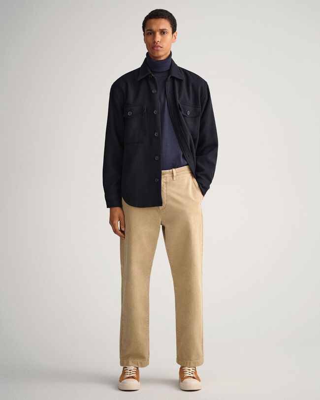 Trui met rolkraag van katoen-kasjmiermix