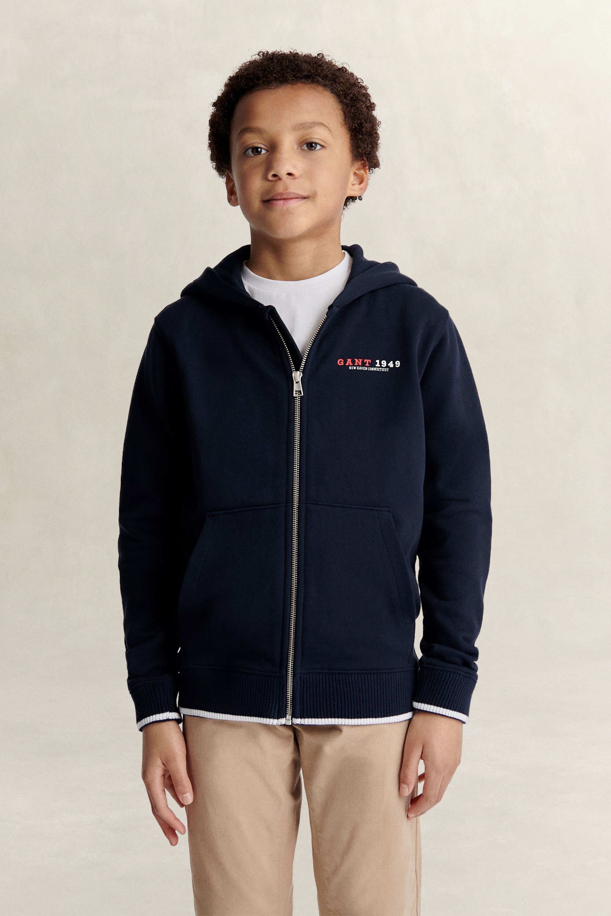 Teen Boys Graphic hoodie met rits