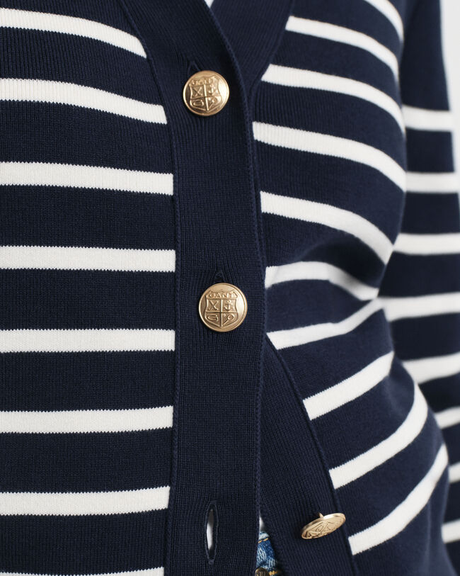 Katoenen vest met strepen