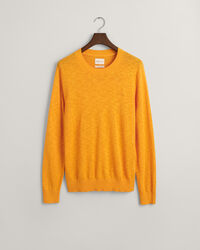 Sweater met ronde hals van katoen en linnen