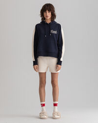 Hoodie met kleurblok