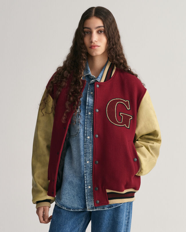 Gewatteerde Mix GANT Varsity Jacket