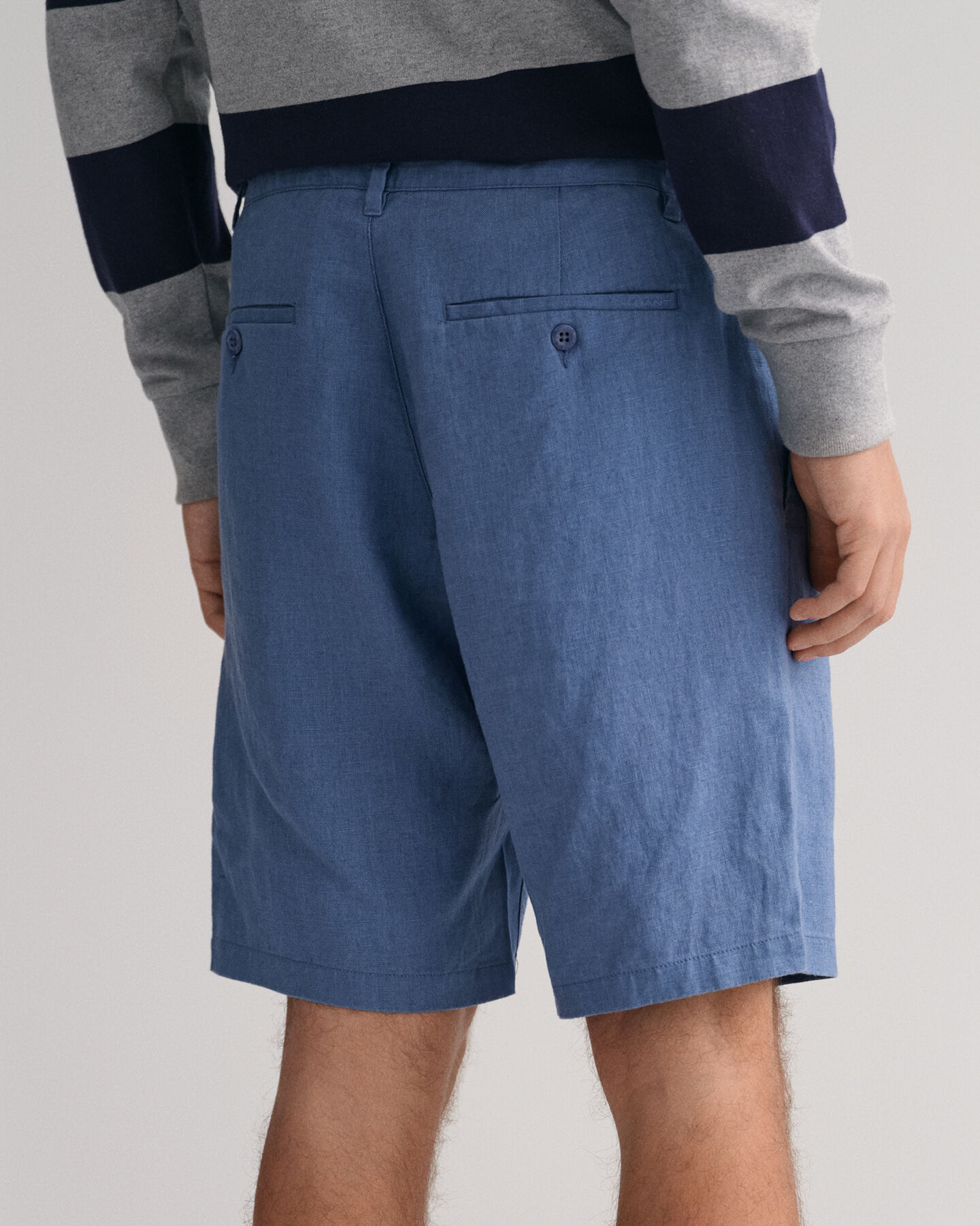 Relaxed Fit linnen short met trekkoordje