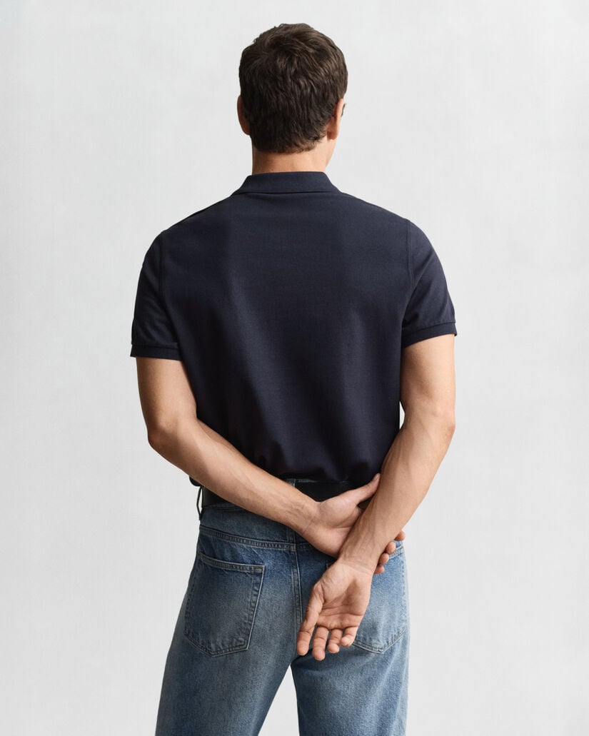 Regular Fit Shield piqué poloshirt