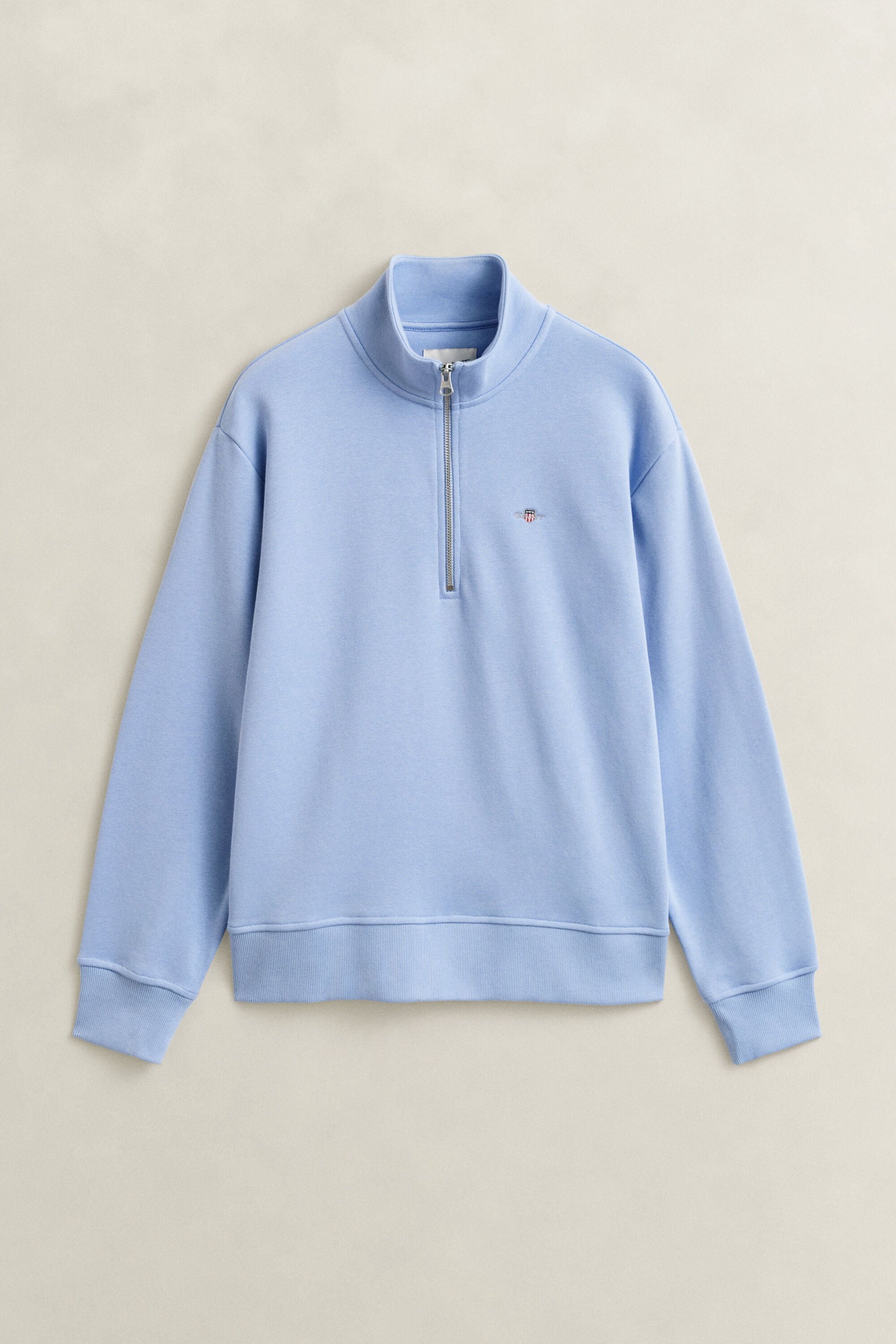 Shield sweatshirt met korte rits
