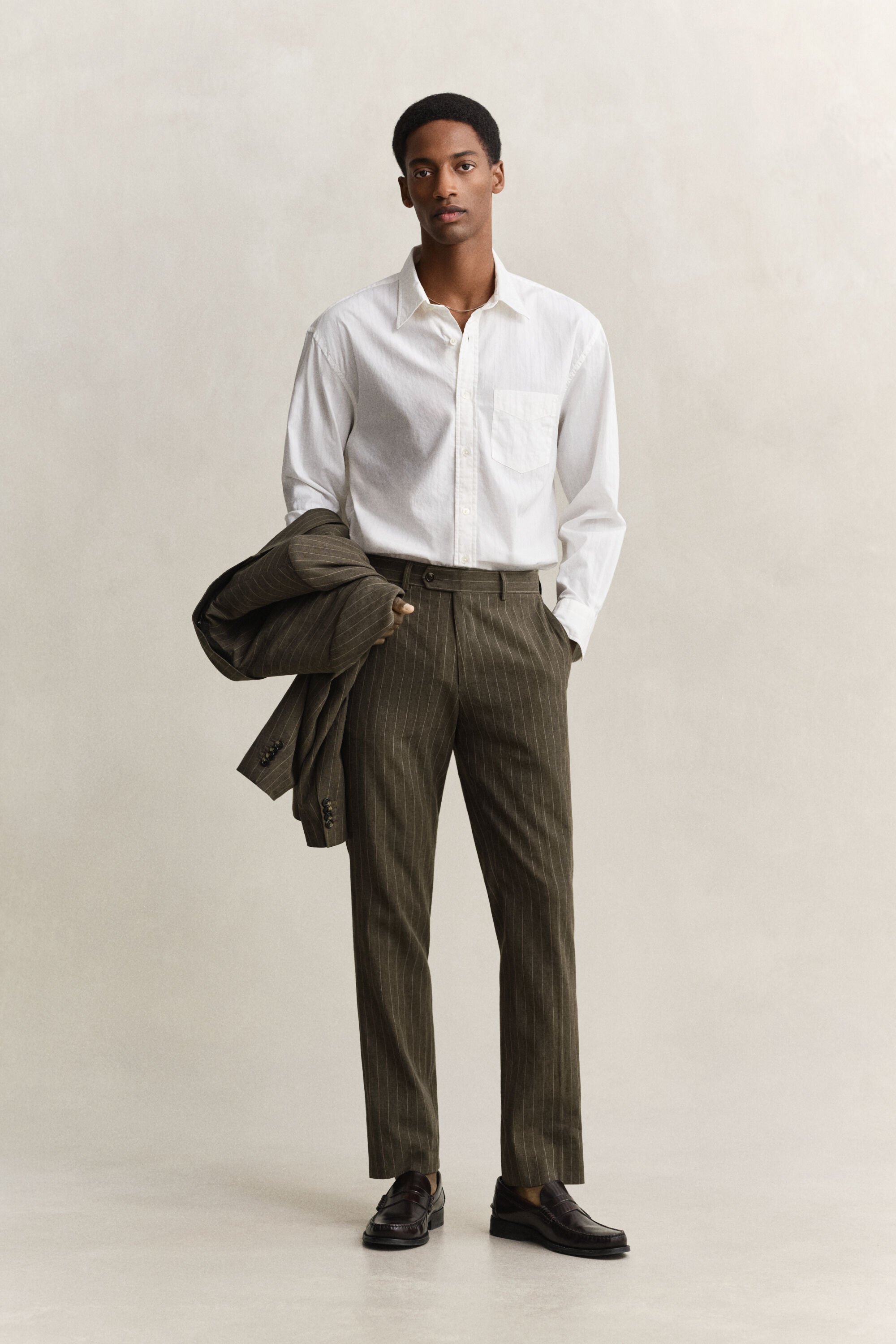 Kostuumbroek met krijtstreep