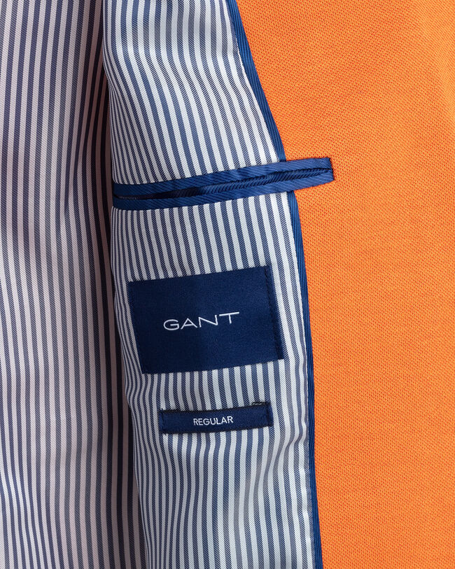 Regular Fit gem&ecirc;leerde jersey blazer