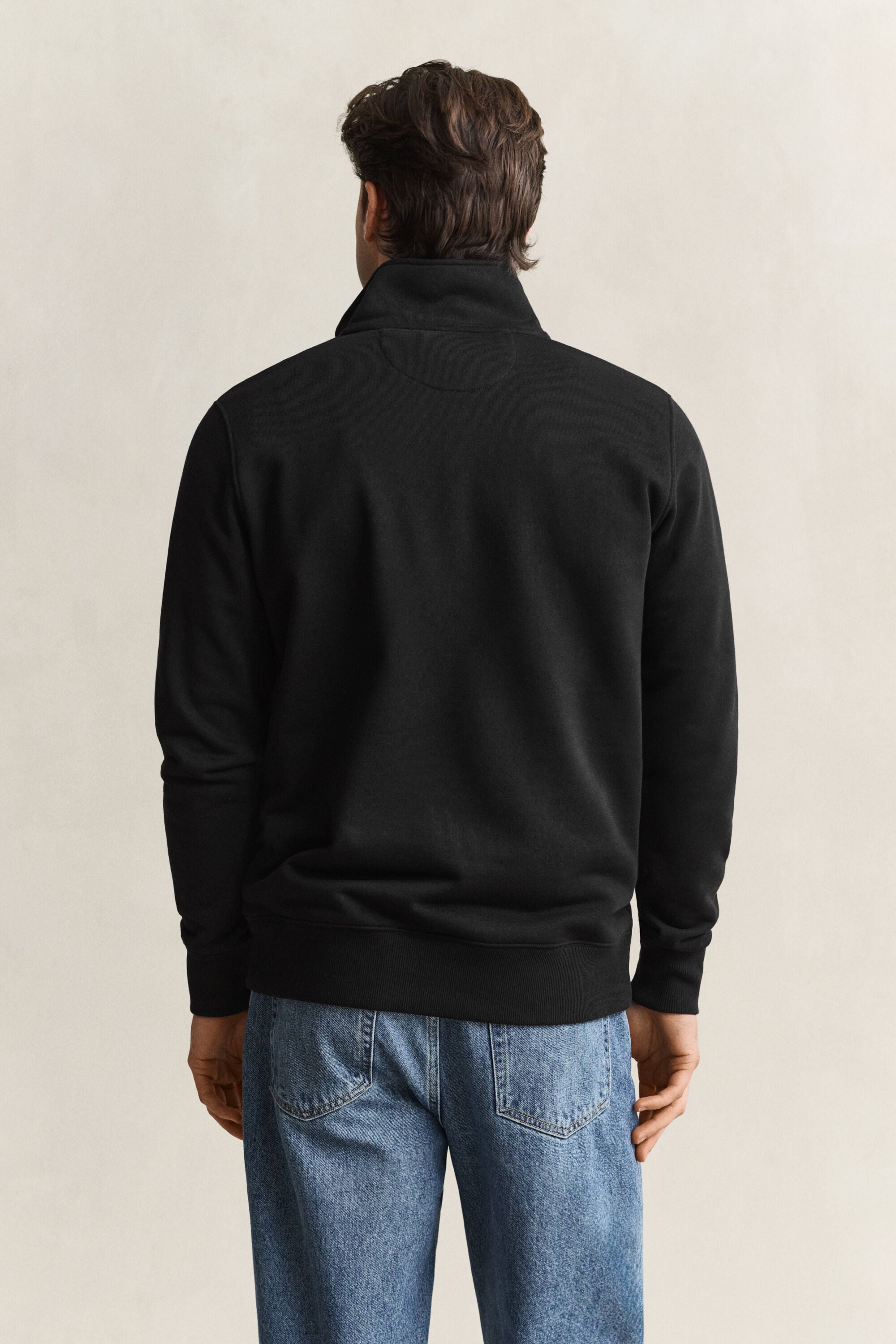 Shield sweatshirt met korte rits