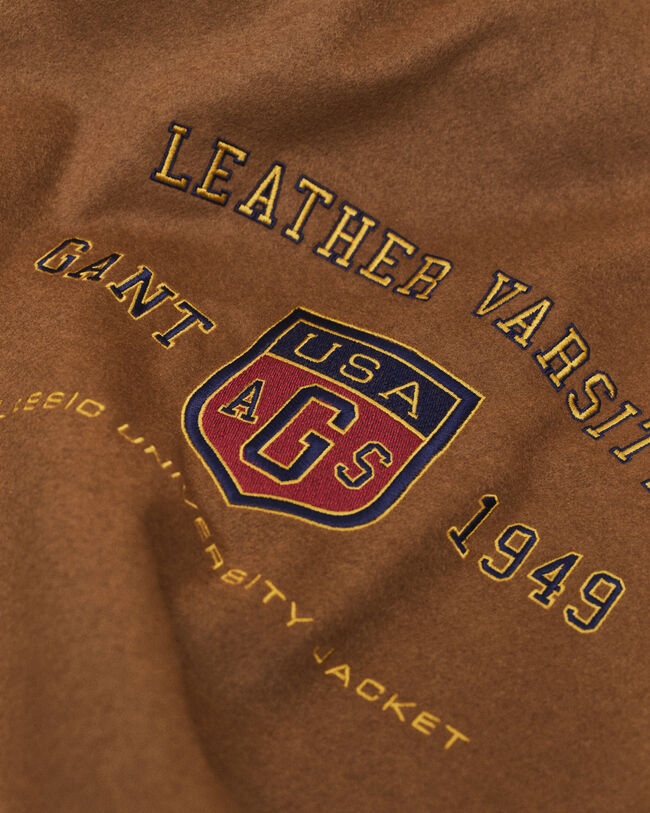 Leren GANT Varsity Jacket