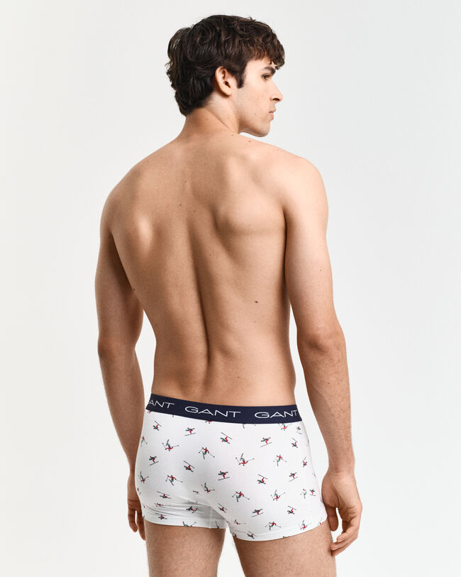 Set van drie boxershorts met skiërprint in geschenkverpakking