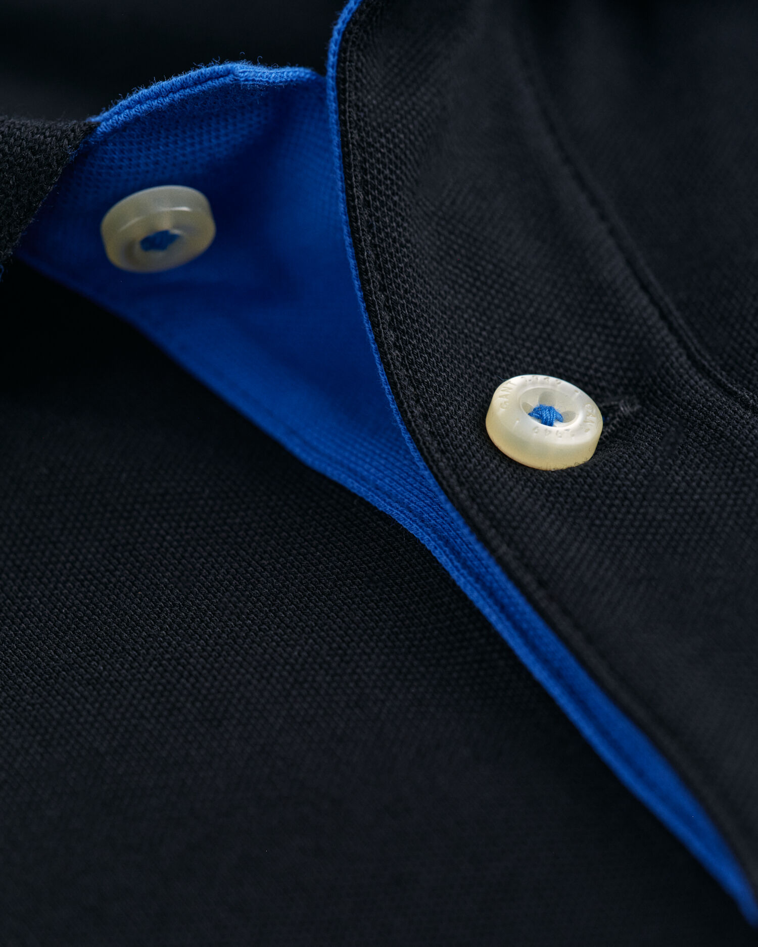 Piqué poloshirt met contrasterend detail