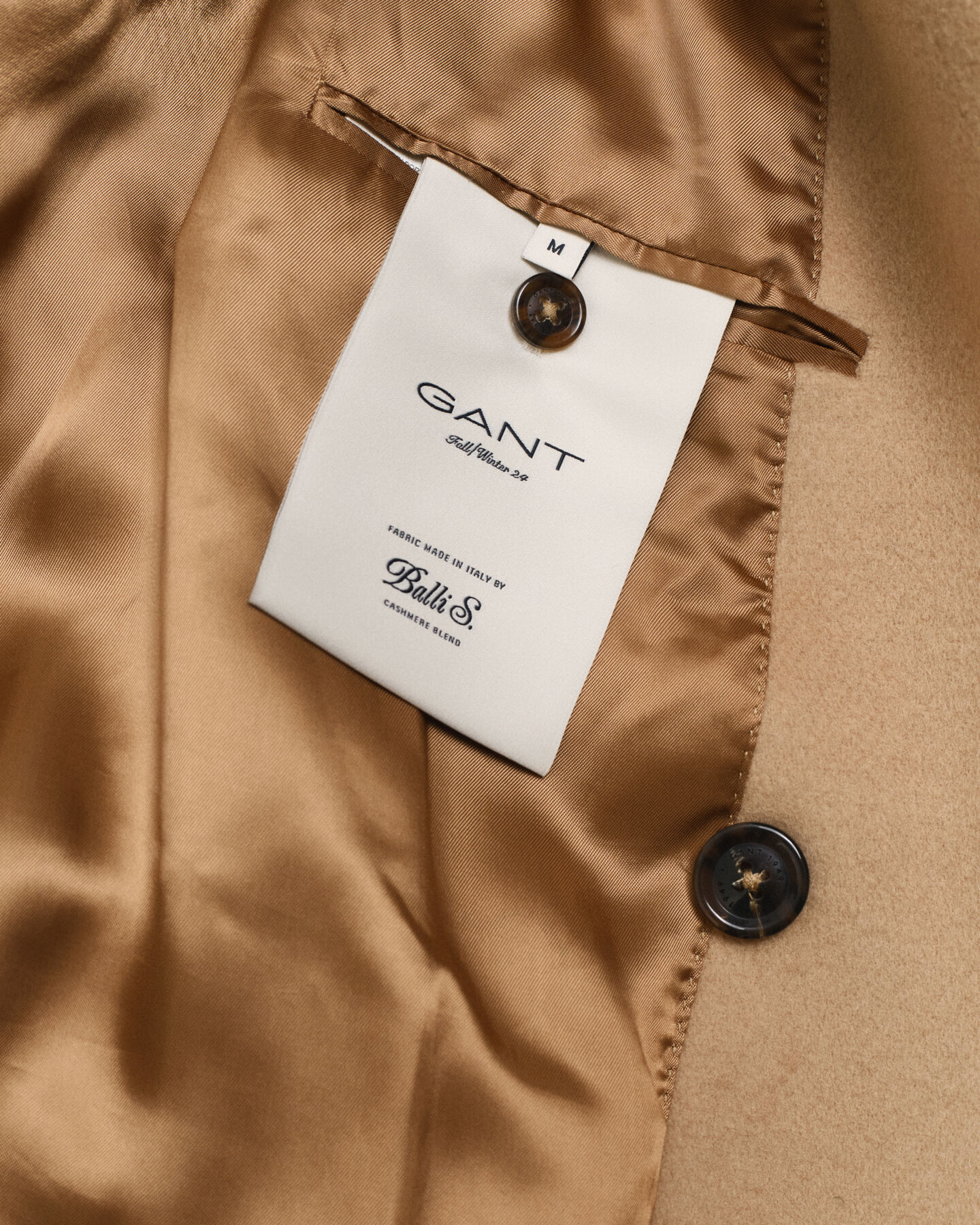 Double-breasted wollen jas