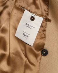 Double-breasted wollen jas